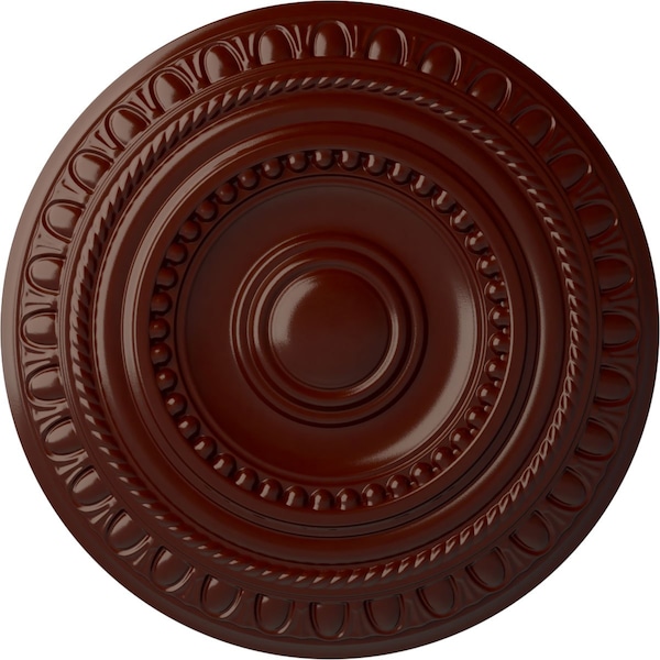Ekena Millwork Artis Ceiling Medallion (Fits Canopies up to 6 7/8"), 15 3/4"OD x 1 3/8"P, Brushed Mahogany CM15ARBMF - main